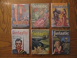 Seller image for Fantastic Science Fiction Stories and Fantastic Stories of Imagination SF Lot of Eleven (11) Digests, including: December 1956, March and November 1958, June and August and September and December 1959, June and April and July 1961, March 1964 for sale by Clarkean Books