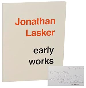 Bild des Verkufers fr Jonathan Lasker (Signed First Edition) zum Verkauf von Jeff Hirsch Books, ABAA
