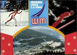 Ansichtskarte / Postkarte Murau Steiermark, Weltmeisterschaft 1982, Nordische Junioren, Skispring...