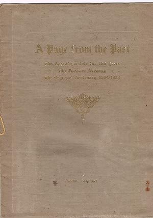 A Page from the Past: The Cascade Estate for 100 Years, The Degraves Centenary, 1824-1924