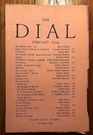 Imagen del vendedor de THE DIAL. Volume LXXVI, Number 2. February, 1924 a la venta por Lost Horizon Bookstore