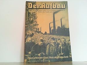 Der Aufbau. 1./2. Jahrgang 1934 Heft 9. Das Gebet der Saar- Herr mach uns frei ! Alleiniges amtli...