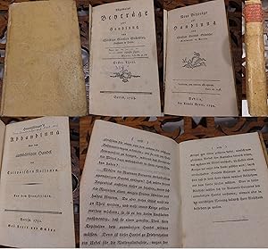 Christian Gottlob Gründler: "Allgemeine Beyträge zur Handlung, Erster Theil" (von 2) (1788) und "...