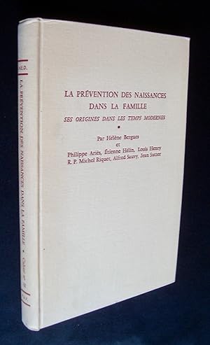 Imagen del vendedor de La prvention des naissances dans la famille - Ses origines dans les temps modernes - a la venta por Le Livre  Venir