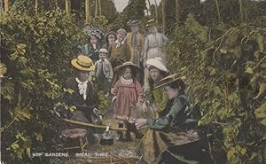 Seller image for Hop Gardens Kent Meal Time Picnic Dorset Old Postcard for sale by Postcard Finder