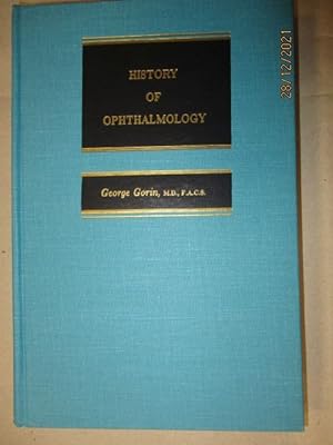 Bild des Verkufers fr History of Ophthalmology. zum Verkauf von Antiquariat Heubeck