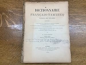 Dictionnaire Français-Tamaheq