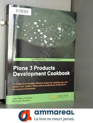 Bild des Verkufers fr Plone 3 Products Development Cookbook zum Verkauf von Ammareal