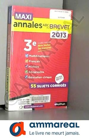Seller image for MAXI ANNALES BREVET 2013 for sale by Ammareal