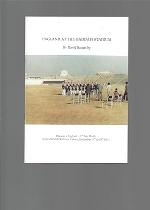 England at the Gaddafi Stadium - SIGNED BY AUTHOR