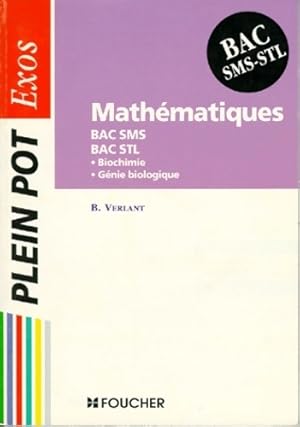 Seller image for Exos bac maths sms stl - Verlant-b for sale by Book Hmisphres