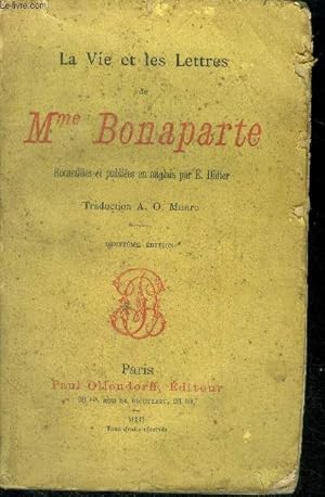 Bild des Verkufers fr La vie et les lettres de Mme Bonaparte - recueillies et publiees en anglais par E. Didier - 2eme edition zum Verkauf von Le-Livre