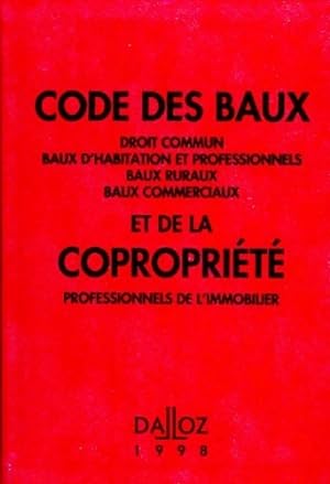 Code des baux et de la copropriété 1998 - Collectif