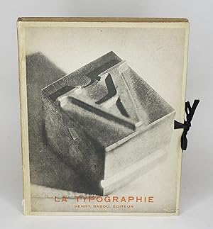 Seller image for La Typographie for sale by Librairie-Galerie Emmanuel Hutin