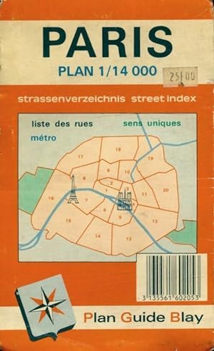 Plan de ville Paris 1/14000 - Collectif