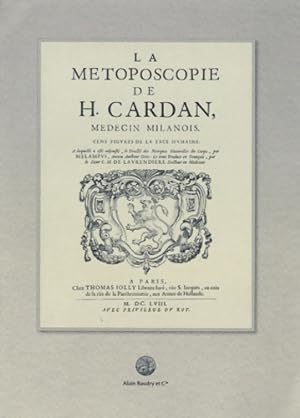 La m toposcopie de h. Cardan - J r me Cardan