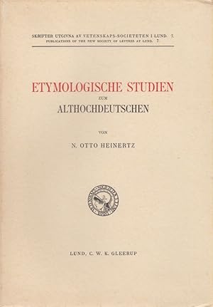 Etymologische Studien zum Althochdeutschen. (Skrifter utgivna av Vetenskaps-Societeten i Lund ; 7).