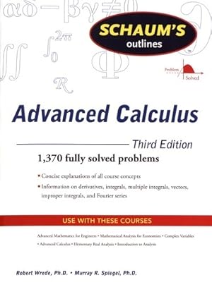 Seller image for Schaum's outline of advanced calculus third edition - Robert C. Wrede for sale by Book Hmisphres