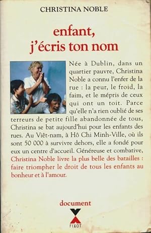 Immagine del venditore per Enfant j'ecris ton nom - Christina Noble venduto da Book Hmisphres