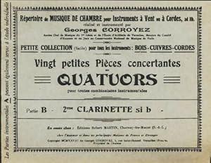 Vingt petites pi?ces concertantes en quatuors - Georges Corroyez