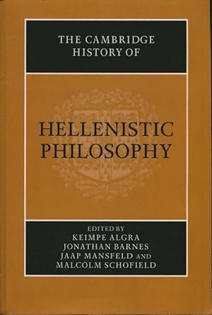 Bild des Verkufers fr The cambridge history of hellenistic philosophy - Collectif zum Verkauf von Book Hmisphres