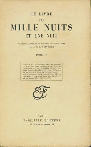 Seller image for Le livre des mille nuits et une Tome IV - Dr J.-C. Mardrus for sale by Book Hmisphres