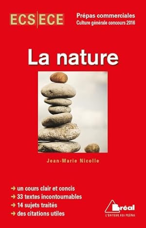 Seller image for Th?me de culture g?n?rale hec 2016 : La nature - Jean-Marie Nicolle for sale by Book Hmisphres