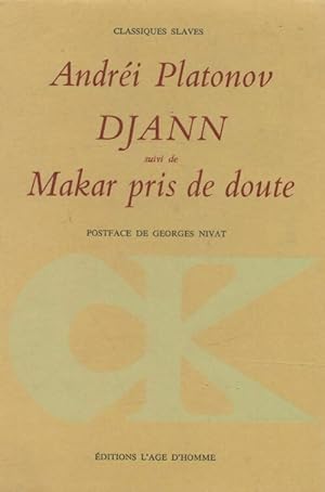 Bild des Verkufers fr Djann Makar pris de doute - Platonov zum Verkauf von Book Hmisphres