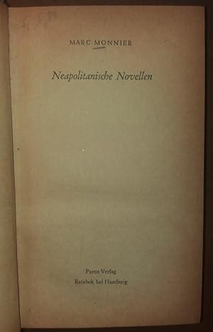 Seller image for Neapolitanische Novellen. for sale by buch-radel