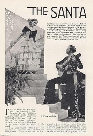 Seller image for The Santa Barbara Fiesta. This is an uncommon original article from the Wide World Magazine, 1934. for sale by Cosmo Books