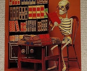 Skeleton Bibliophile. Paper-mache; Mexico City, Mexico [Postcard]