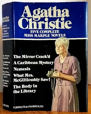 Imagen del vendedor de FIVE COMPLETE MISS MARPLE NOVELS (THE MIRROR CRACK'D, A CARIBBEAN MYSTERY, NEMESIS, WHAT MRS. MCGILLICUDDY SAW!, THE BODY IN THE LIBRARY) a la venta por MARIE BOTTINI, BOOKSELLER