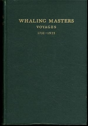Whaling Masters Voyages 1731-1925