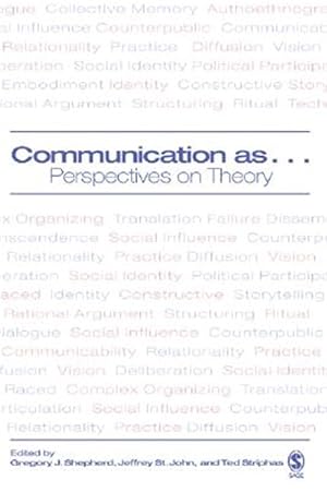 Imagen del vendedor de Communication As . : Perspectives On Theory a la venta por GreatBookPrices