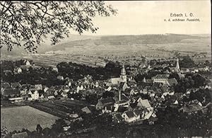 Bild des Verkufers fr Ansichtskarte / Postkarte Erbach im Odenwald Hessen, Gesamtansicht von der schnen Aussicht gesehen zum Verkauf von akpool GmbH