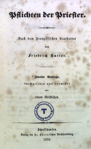 Bild des Verkufers fr Pflichten der Priester zum Verkauf von books4less (Versandantiquariat Petra Gros GmbH & Co. KG)