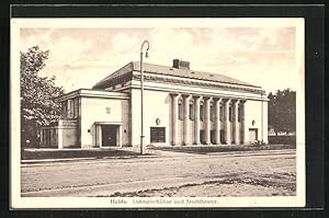 Ansichtskarte Haida, Lichtspielbühne und Stadttheater, Kino