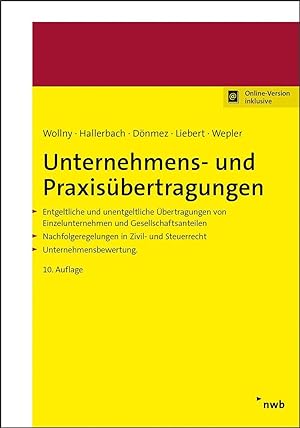 Seller image for Unternehmens- und Praxisbertragungen for sale by moluna
