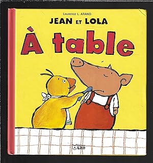 Jean et Lola à table