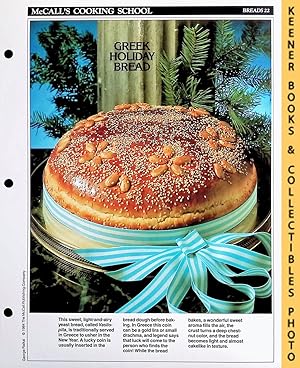 McCall's Cooking School Recipe Card: Breads 22 - Vasilopita : Replacement McCall's Recipage or Re...