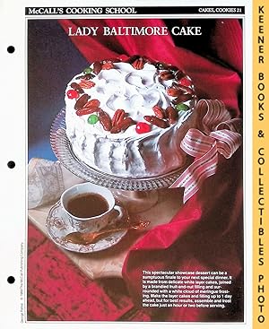 McCall's Cooking School Recipe Card: Cakes, Cookies 21 - Lady Baltimore Cake : Replacement McCall...