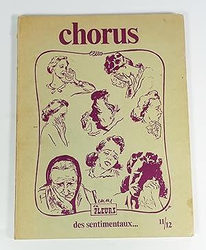 Image du vendeur pour Revue Chorus n11/12 "Des sentimentaux." mis en vente par Librairie L'Autre sommeil