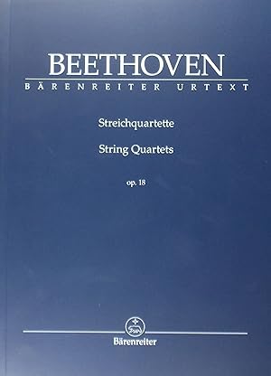 Bild des Verkufers fr Streichquartette (String Quartets), Op.18, Miniature Score (Urtext) zum Verkauf von Austin Sherlaw-Johnson, Secondhand Music