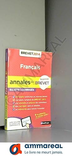 Bild des Verkufers fr ANNALES BREVET 2014 FRANCAIS zum Verkauf von Ammareal