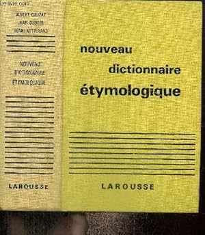 Bild des Verkufers fr Nouveau dictionnaire tymologique et historique zum Verkauf von Le-Livre