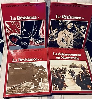 Seller image for la seconde guerre mondiale tome 1 , 2, 3 La Rsistance et tome 4 Le dbarquement en Normandie ditions christophe colomb for sale by Lioudalivre