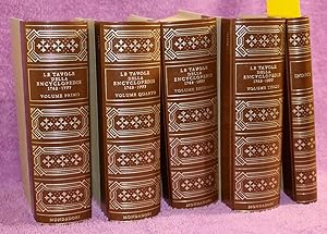 LE TAVOLE DELLA ENCYCLOPEDIE 1762-1777 (5 volumes)