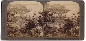 Stereo-Fotografie Underwood, Underwood, New York, Ansicht Alesund / Norwegen, Stadtansicht kurz n...