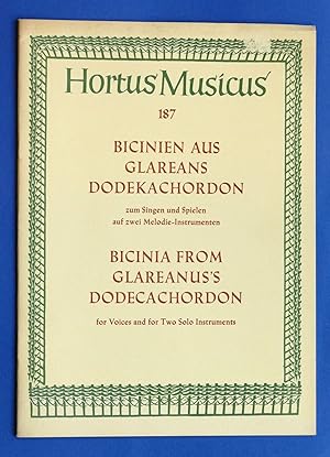 Bild des Verkufers fr Musica Spartito - Hortus Musicus - Bicinien aus Glareans Dodekachordon zum Verkauf von Chartaland