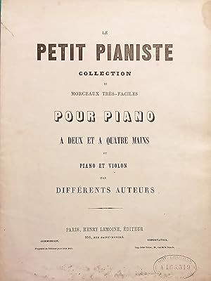 Bild des Verkufers fr Spartiti Le Petit Pianiste - Lied De Mozart pour Piano et Violon par J. Bernoff zum Verkauf von Chartaland